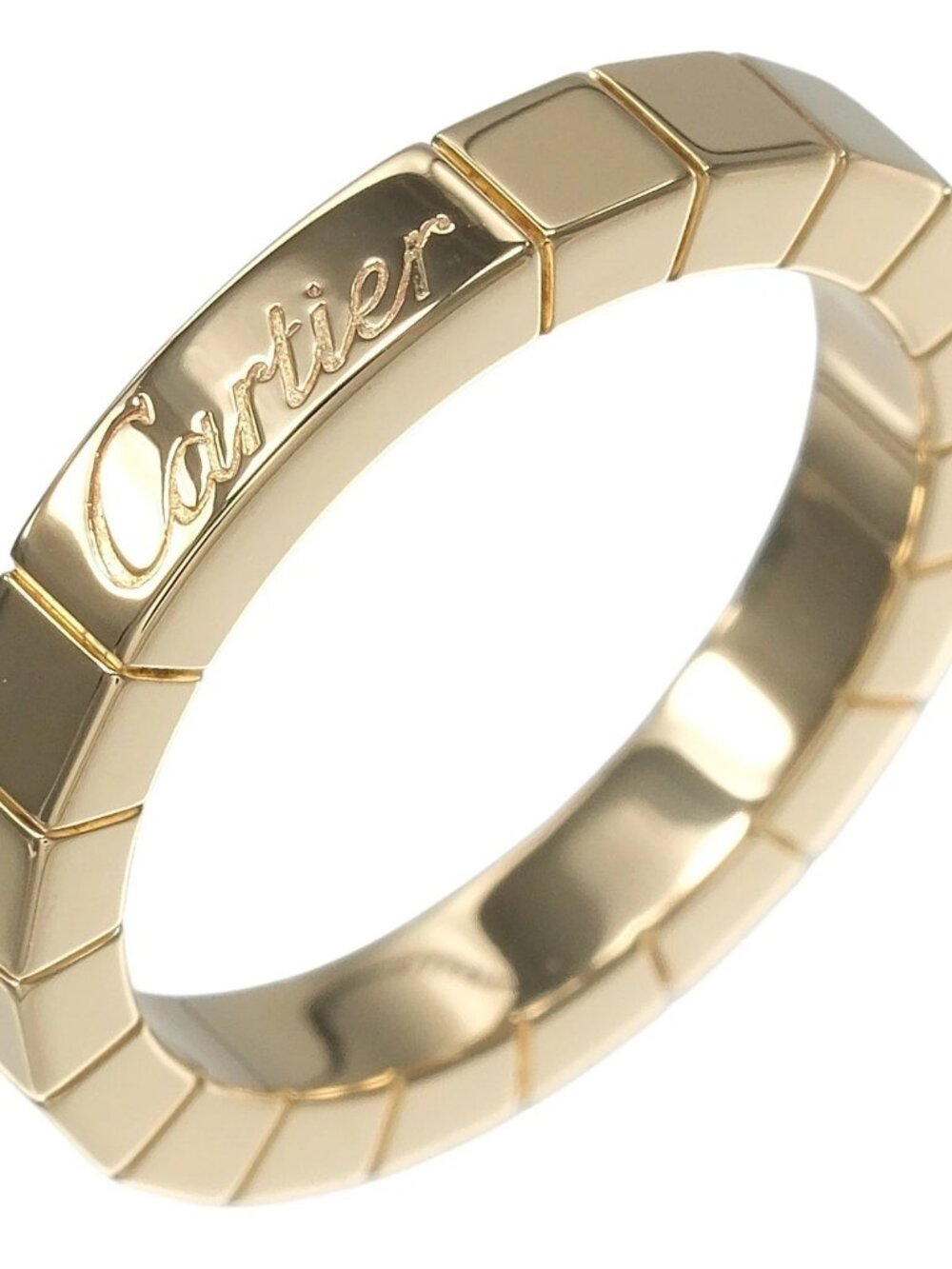 CARTIER Lanieres Ring K18 Pink Gold #4.9(US Size) 5.58g Women